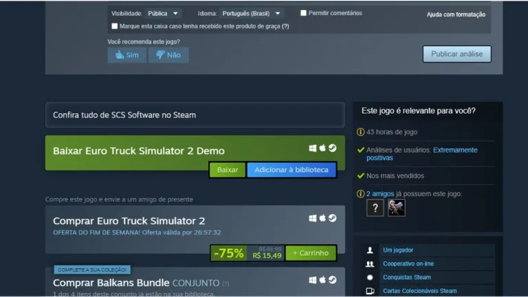 demonstrações no steam