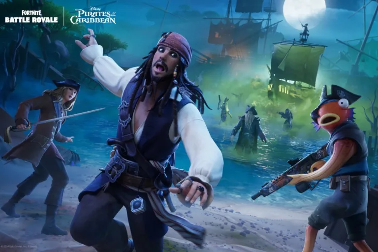 pirates of the caribbean chegando ao fortnite